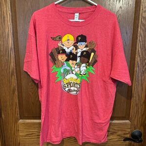Backyard Sports Pittsburgh Pirates Graphic T Shirt Mens XL Red